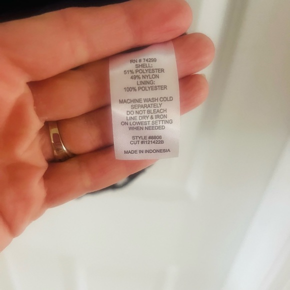 Beautiful navy dress with lace over lay by Enfocus Studio size 8 - Picture 7 of 7